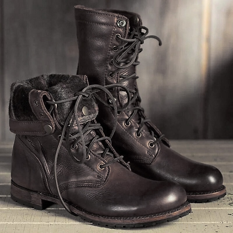 Men's fold clearance over combat boots