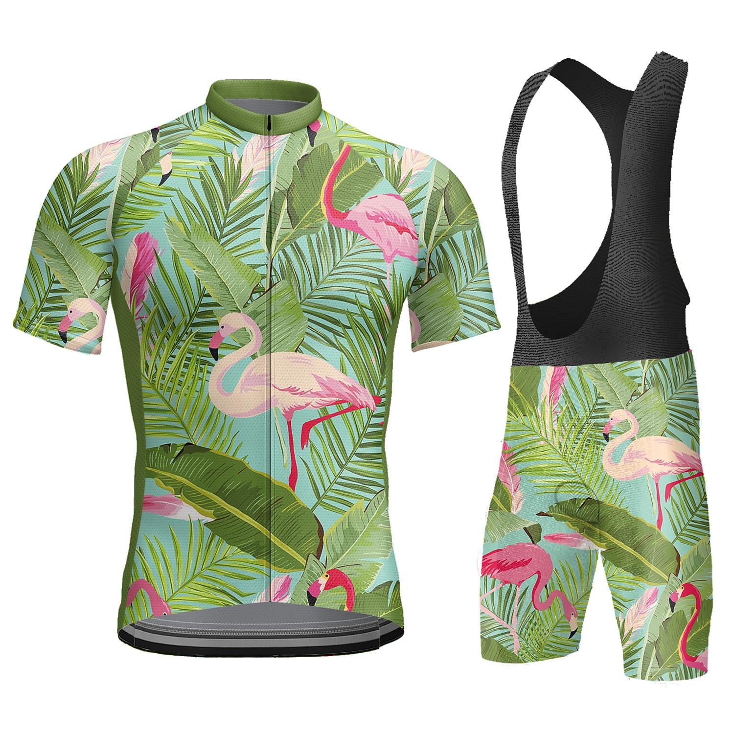 Муж. Велокофты и велошорты-комбинезоны С короткими рукавами Горные велосипеды Шоссейные велосипеды Темно-серый Черный Белый Графика Фламинго Велоспорт 3D-панель Быстровысыхающий Дышащий Спандекс 2025 - $45.99 –P8