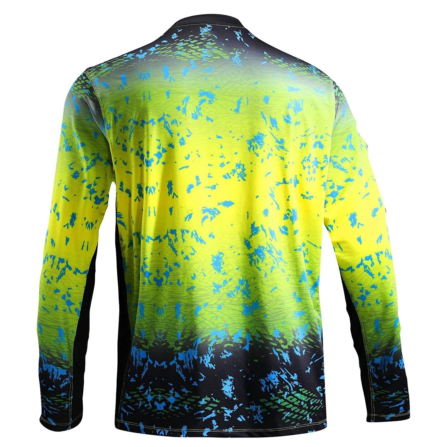 Men's Fishing Shirt Outdoor Long Sleeve UPF50+ UV Protection Breathable Quick Dry Lightweight Top Summer Spring Outdoor Fishing Yellow / Black Dark Gray Green Black 2025 - $8.99 –P3