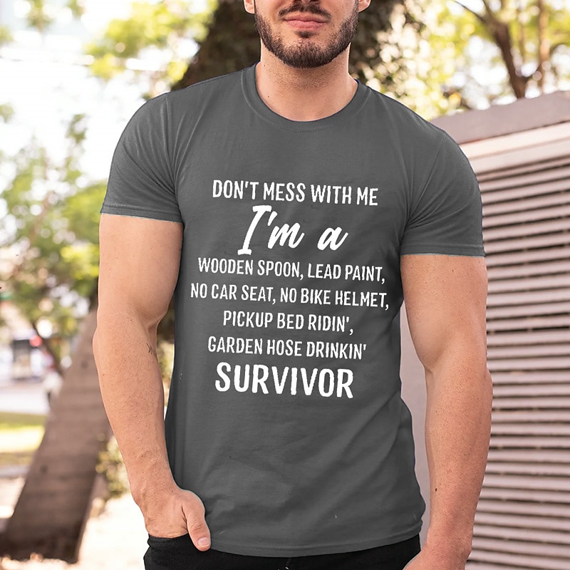 Herren Buchstabe Grafikdrucke T Shirt Grafischen T-Shirt Baumwolle Kurze Ärmel Grafik Hemd Schwarz Wein Marinenblau Bequemes T-Shirt Urlaub Straße Modedesigner-Kleidung 2025 - $15.99 –P3