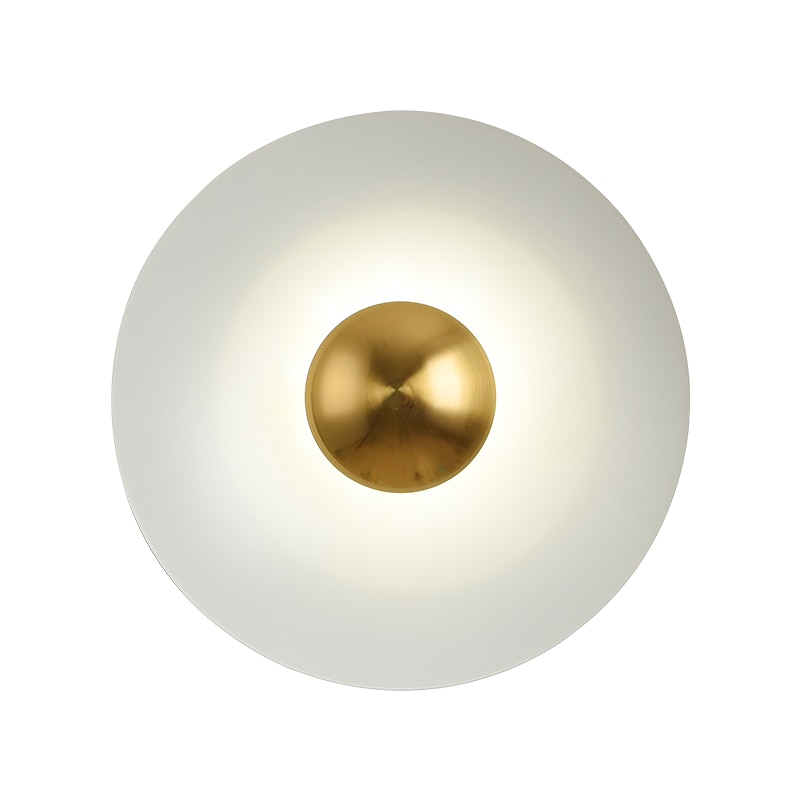 innendørs vegglampe led kobber sirkel design stue soverom metall vegglamper 3000k e26 vegglampe for soverom bad 2025 - $116.99 –P14