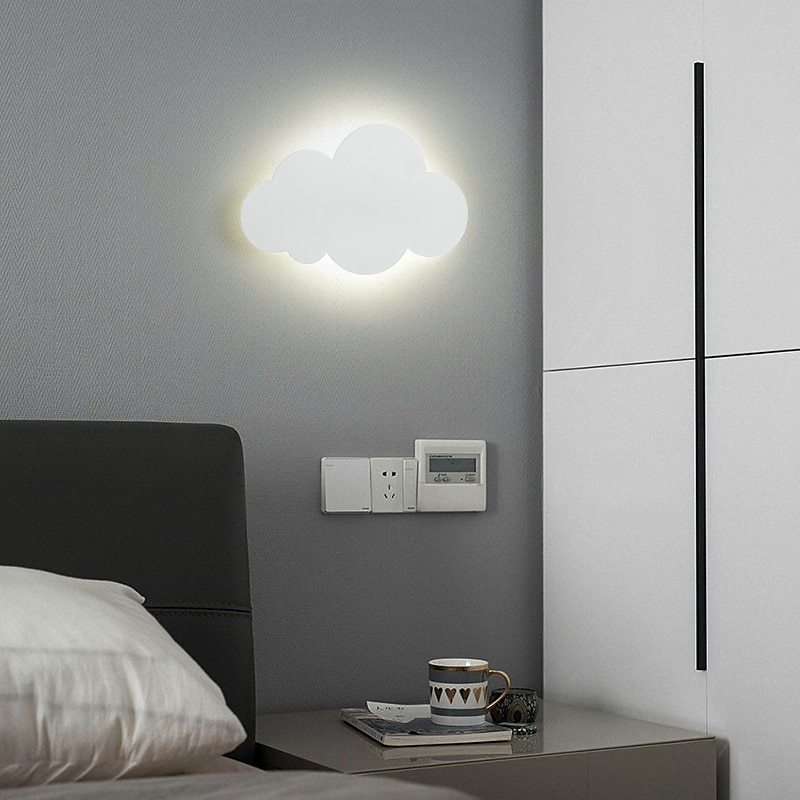 Applique Da Parete Per Cameretta Bianca Lampada Da Notte A Forma Di Nuvola Per Camera Da Letto del 2025 a $99.99 –P6