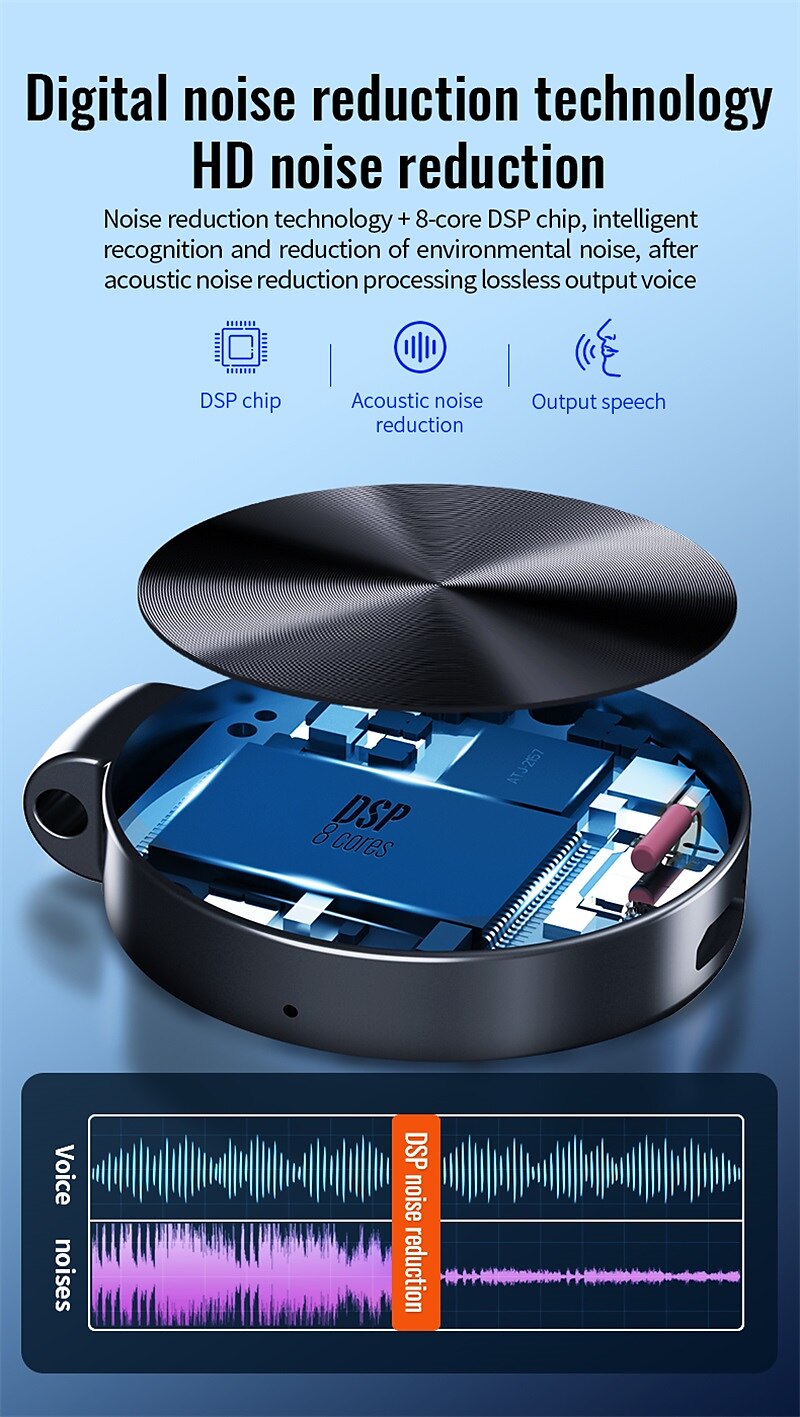 Digital Voice Recorder S30 4 to 32GB Portable Digital Voice Recorder Android System USB Charger Ports USB Voice Recorder Voice Recorder Pen for Business Speech Meeting Learning Lectures 2025 - $35.99 –P4