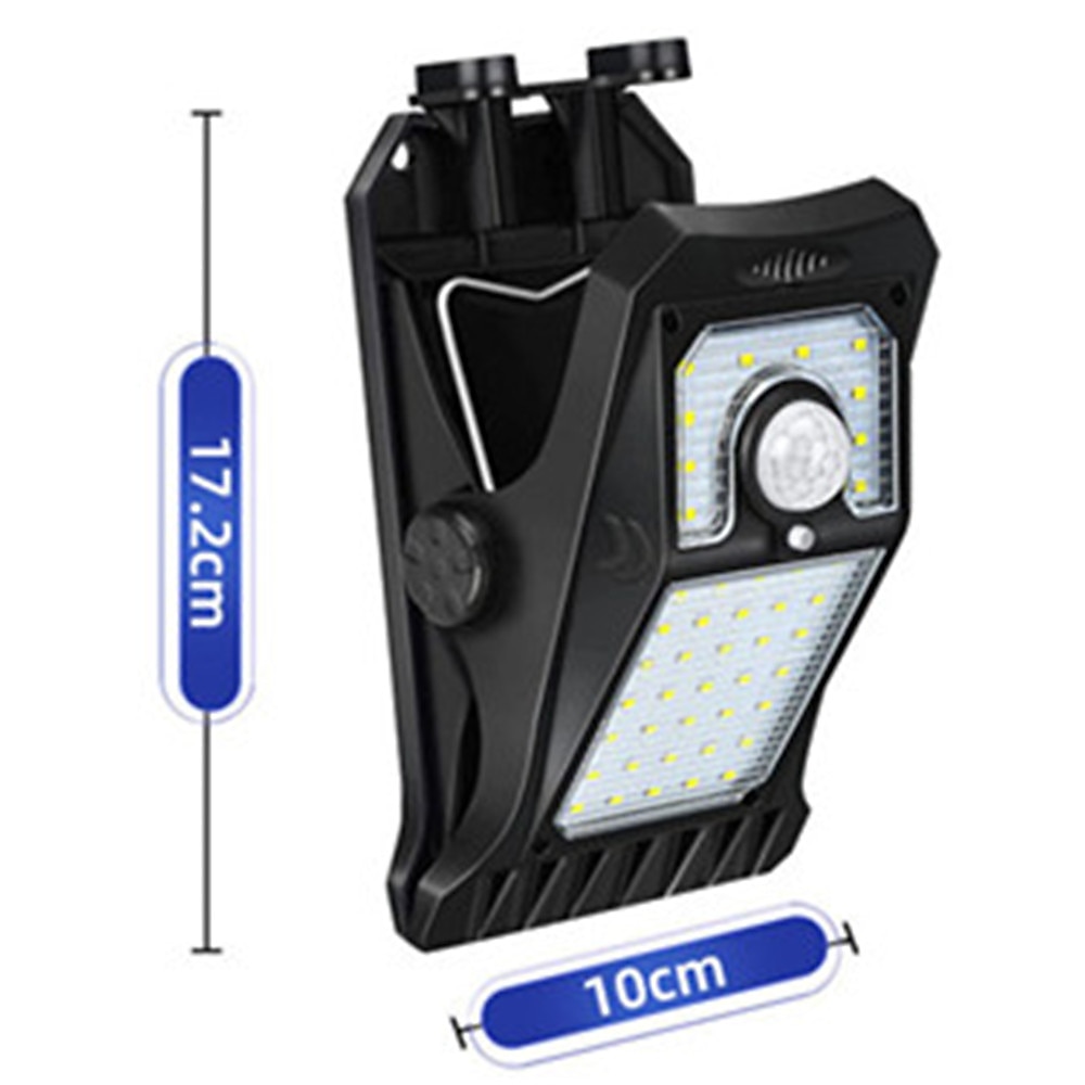 Lumină solară cu led pentru grădină, în aer liber, cu clipsare, cu senzor de mișcare, IP65, rezistentă la apă, pentru gard, punte, perete, cort de camping, terasă 2025 - $39.99 –P5