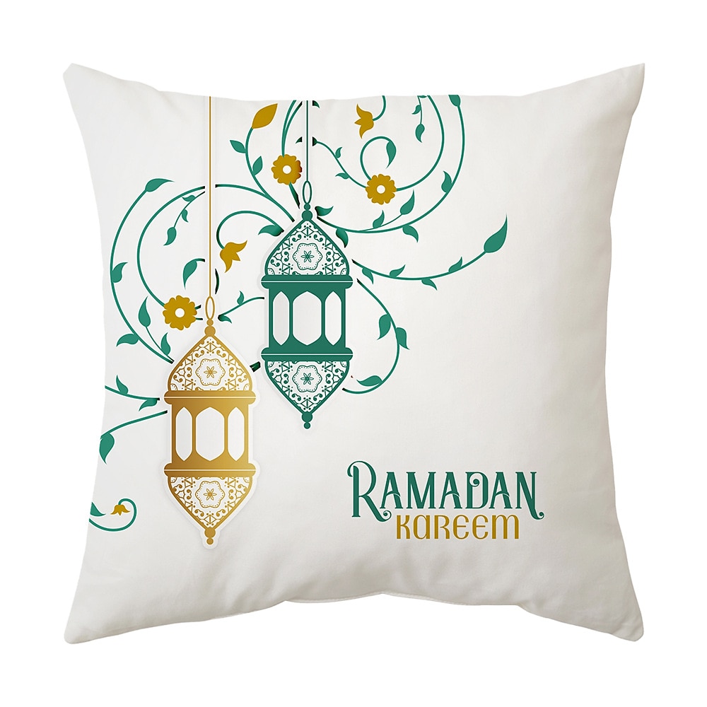 Ramadan Kareem Throw Pillow Cover Eid Mubarak 1PC Soft Decorative Square Cushion Case Pillowcase for Bedroom Livingroom Sofa Couch Chair Machine Washable 2025 - $10.99 –P12