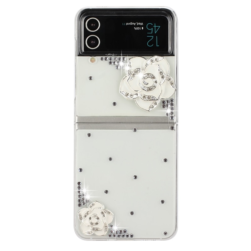 telefon Etui Til Samsung Galaxy Z Flip 6 Z Flip 5 Z Flip 4 Z Flip 3 Flip Case Flipp Bling Rhinstein Krystall diamant PC 2025 - $13.99 –P11
