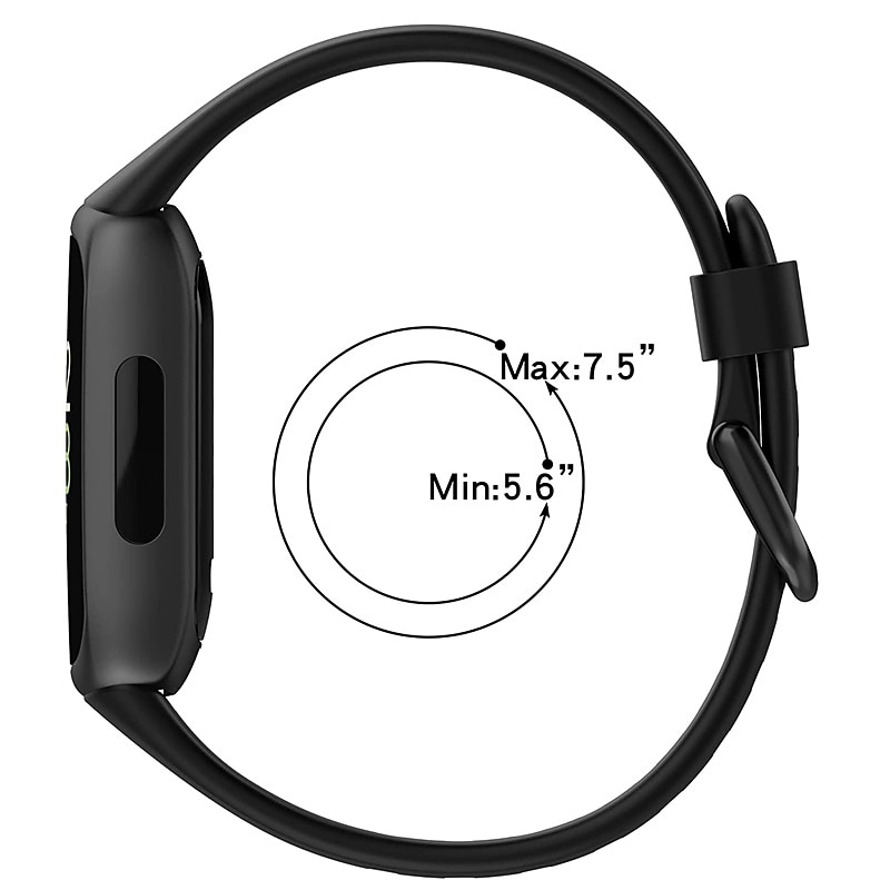 Smart Watch Band Compatible with Fitbit Inspire 3 Silicone Smartwatch Strap Metal Clasp Waterproof Adjustable Sport Band Replacement Wristband 2025 - $11.99 –P3