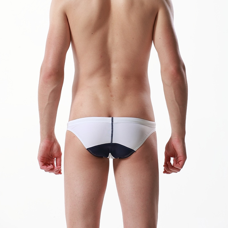 Herren Bademode Badehosen Elastische Taille Farbblock Atmungsaktiv Weich Outdoor Casual Täglich Hawaiianisch Stilvoll Schwarz Weiß Mikro-elastisch 2025 - $14.99 –P7