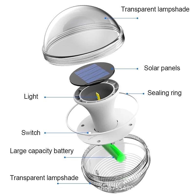Outdoor Solar Water Drift Lamp LED Floating Lights IP65 Waterproof For Swimming Pool Light Submersible LED Lights Garden Pool Pond Fountain Colorful Lighting 1X 2X 2025 - $18.99 –P11