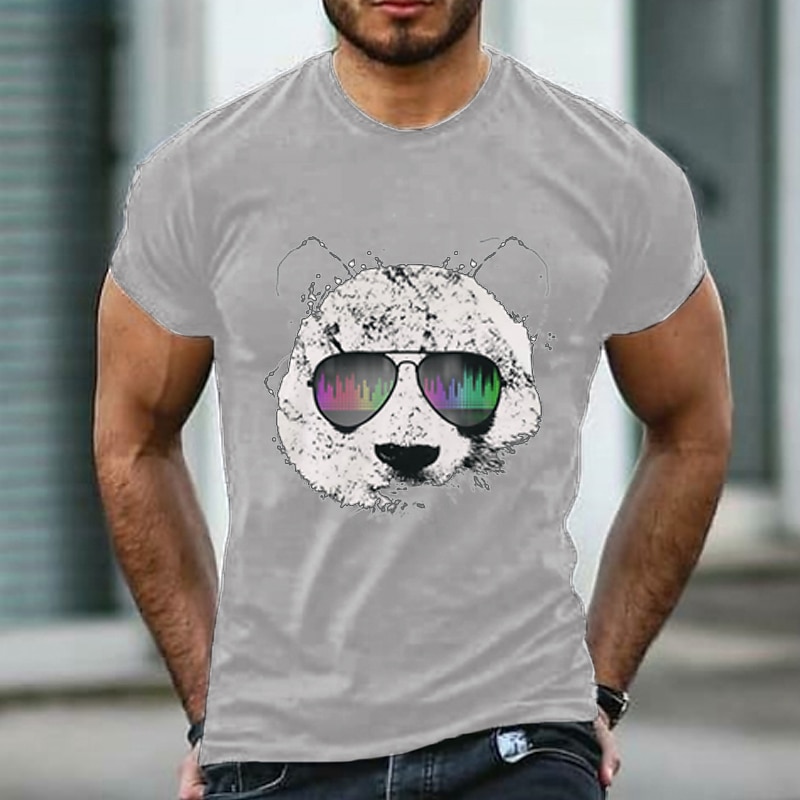 Bărbați Mărime Plus Mare înalt Tricou Tricouri Crewneck Negru Alb Bleumarin Mânecă scurtă În aer liber Ieșire Imprimeu Imprimeu Grafic Îmbrăcăminte Amestec Bumbac Șic Stradă Stilat Casual 2025 - $12.99 –P3