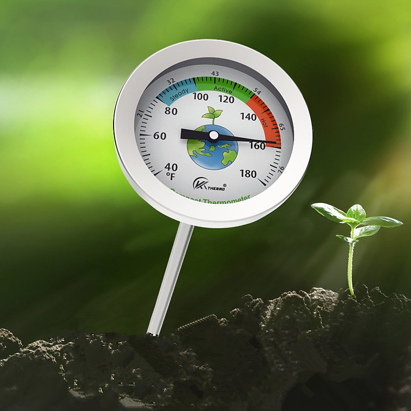 kompostová půda zahradní teploměr super dlouhá nerezová sonda testovací teploměr na hnojivo 50cm 2025 - $25.99 –P2