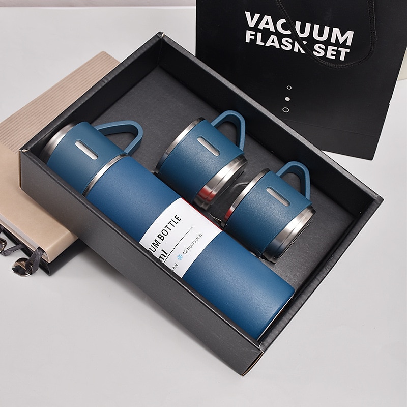 Conjunto de presente de caneca térmica de aço inoxidável de 1 peça, caneca de chá de aço inoxidável, copo de água de parede dupla de aço inoxidável para carro de 2025 por $13.99 –P11