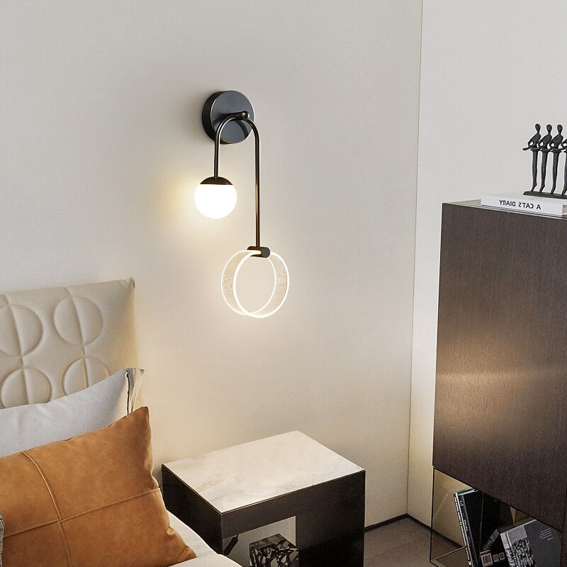 Indoor Wall Light LED Glass Acrylic Living Room Bedroom Metal Wall Lights 3000K E26 Wall Light Fixtures for Bedroom Bathroom Neutral White 2026 - $232.29 –P1