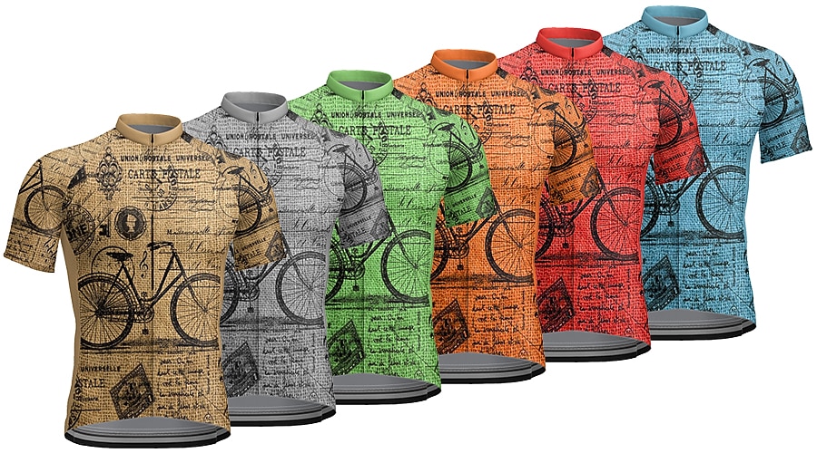 Voor heren Wielrenshirt Grafisch Grappig Korte mouw Fietsen Shirt Kleding Bovenlichaam met 3 achterzakken Bergracen Wegwielrennen Sneldrogend Reflecterende strips Achterzak Vochtregelerend Sport Rood 2026 - $30.99 –P1