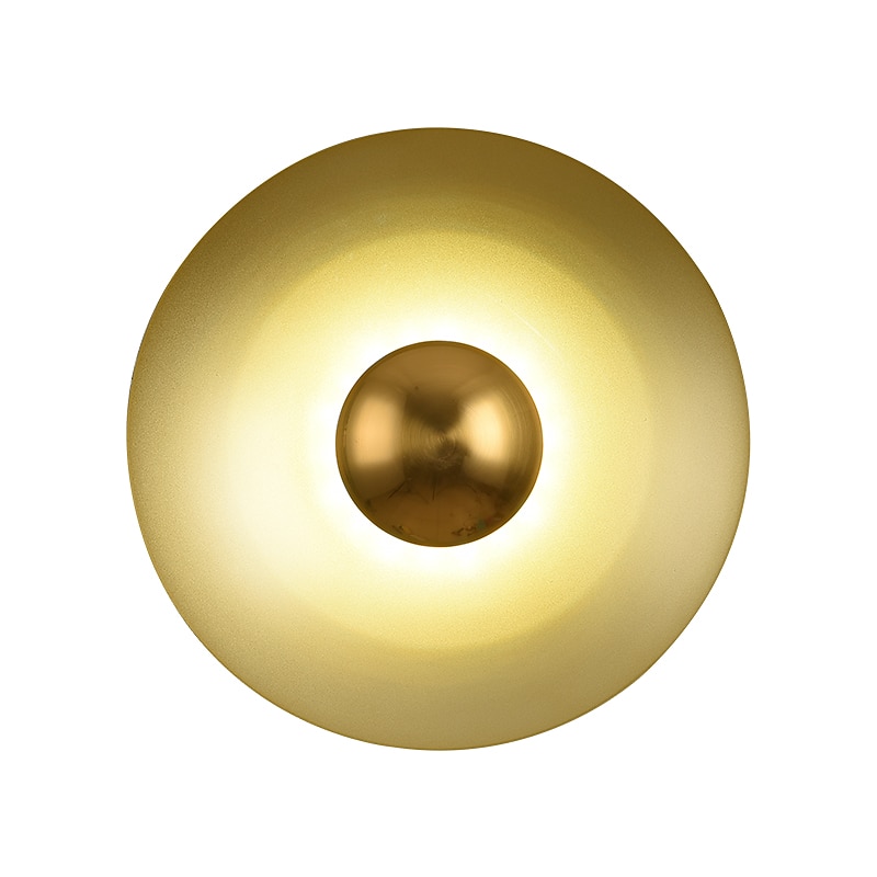 innendørs vegglampe led kobber sirkel design stue soverom metall vegglamper 3000k e26 vegglampe for soverom bad 2025 - $116.99 –P17