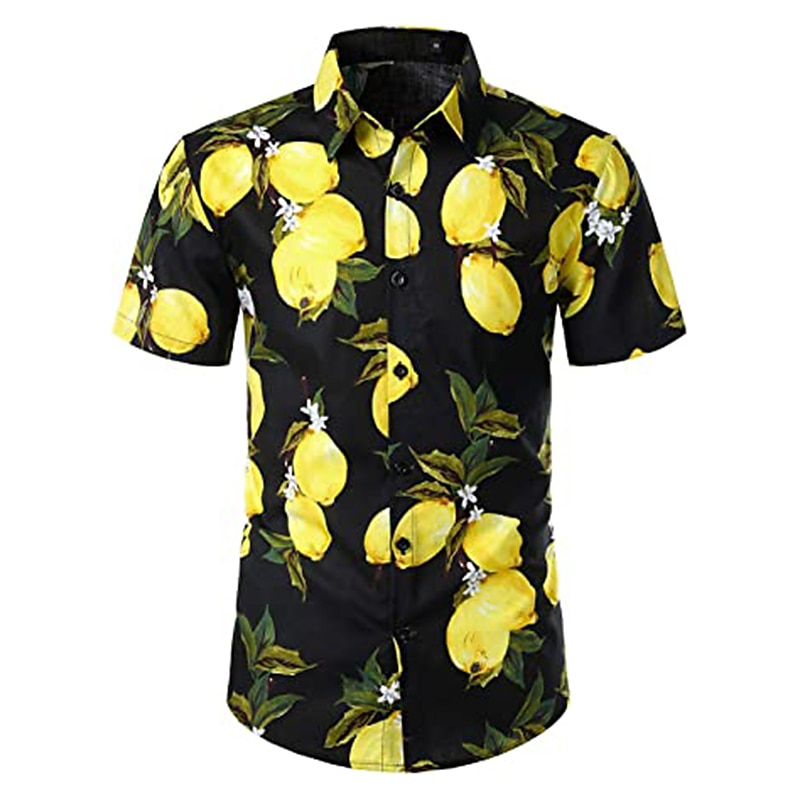 Per uomo A foglia Frutta Banana Camicia Camicia hawaiana Camicia Aloha Maniche corte Camicia Collo ripiegabile Tropicale Di tendenza Hawaiano Strada Informale Hawaiano Nero Bianco Giallo S M L del 2025 a $24.99 –P5