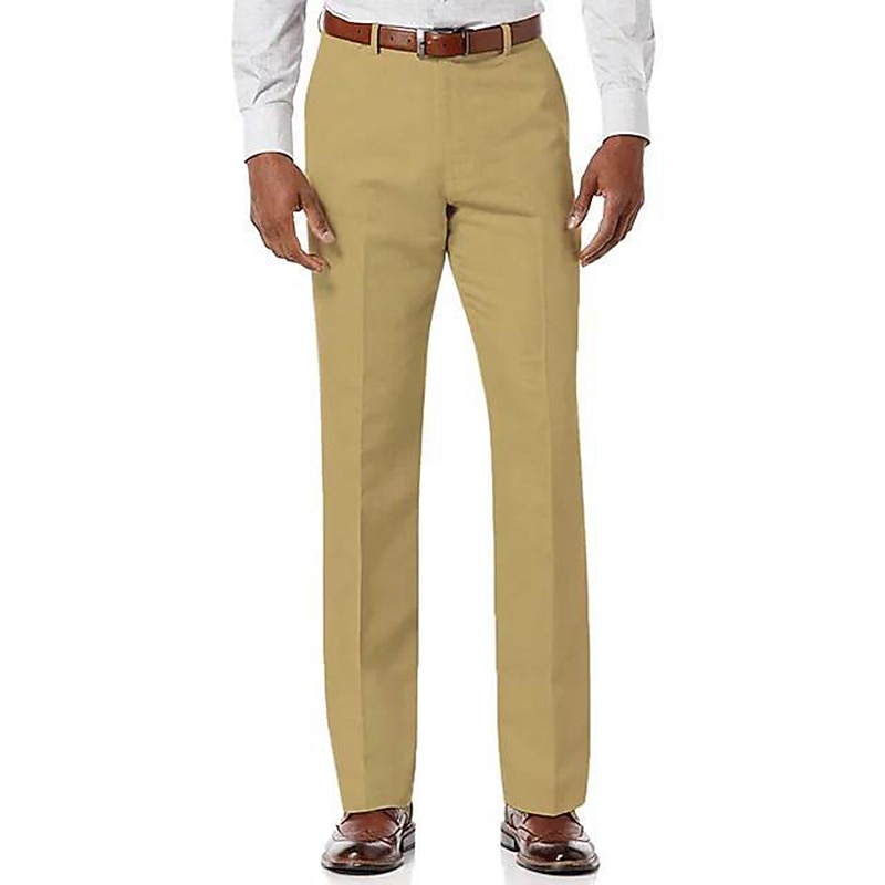 Herren Hose Hosen Freizeithose Tasche Glatt Komfort Atmungsaktiv Outdoor Täglich Ausgehen Modisch Strassenmode Weiß Hellgrün 2026 - $24.99 –P11