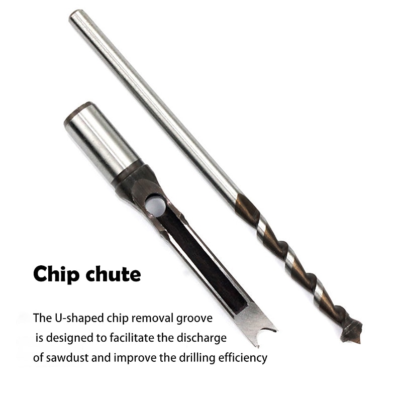 Square Hole Drill Bits for Wood, Woodworking Hole Saw Mortising Chisel Drill Bits1/4 inch, 5/16 inch, 3/8 inch, 1/2 inch 2025 - $15.99 –P8