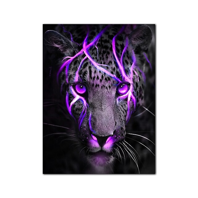 Affiches d'art mural noir et or lion clair sur toile peinture images d'animaux modernes pour salon décoration de la maison sans cadre de 2025 ? $17.49 –P8