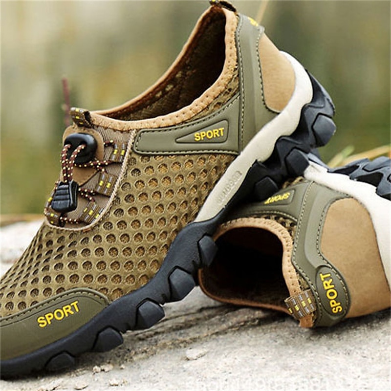 pustende mesh joggesko for menn – lette, sklisikre utendørs atletiske joggesko for fotturer, fotturer og vannsport 2025 - $32.99 –P8