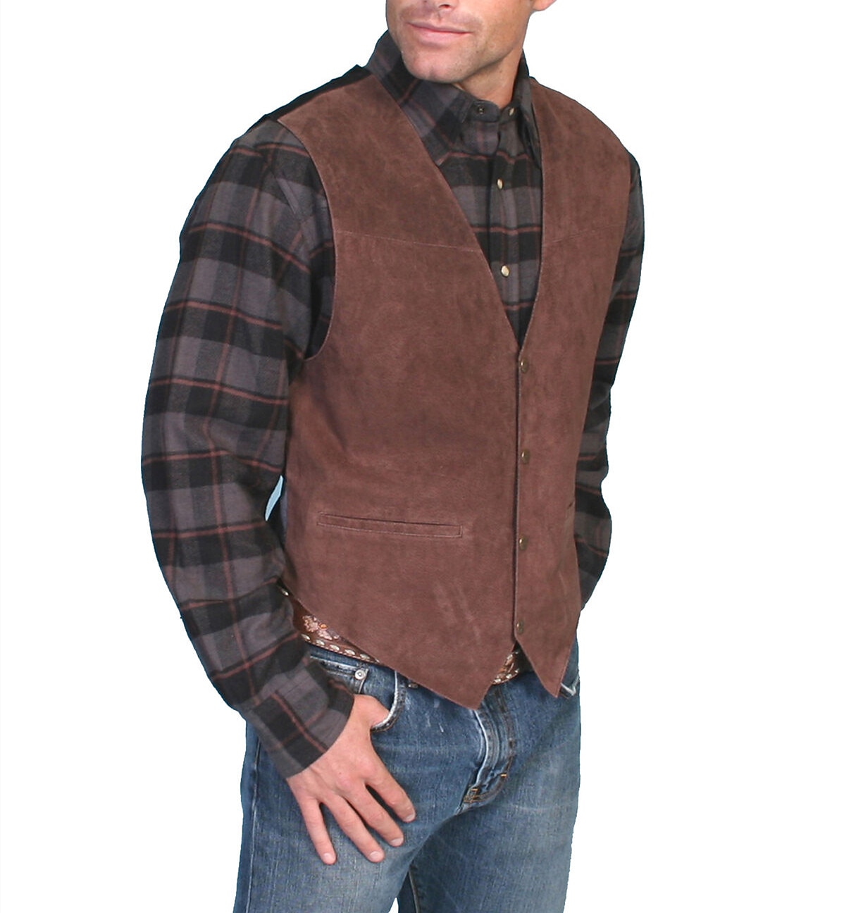 Retro / vintage secolul al 18-lea secolul al 19-lea Vestă Vesta din piele intoarsa West Cowboy Costume de fancy Bărbați Casul / Zilnic Petrecerea Burlăcițelor Adulți Vestă 2026 - $34.99 –P2