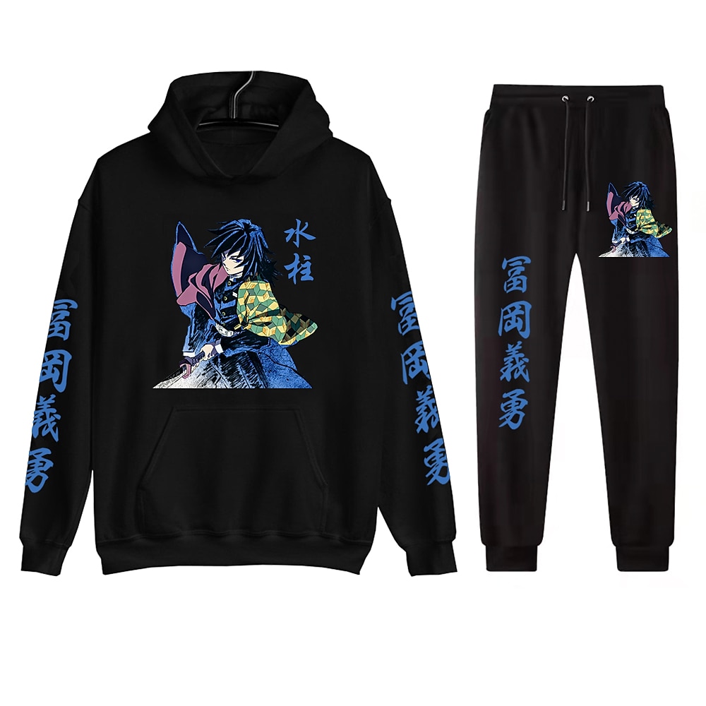 Kanroji Mitsuri Pants Outfits Hoodie Anime Front Pocket Graphic For Couple's Men's Women's Adults' Hot Stamping Casual Daily 2025 - $35.99 –P3