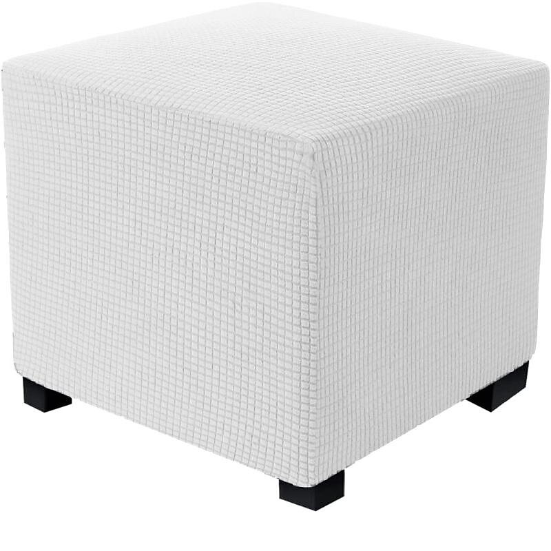 Stretch Ottoman Cover Square Ottoman Slipcovers Rectangular Foldable Storage Stool Cover Bench Cover Furniture Protector Soft Slipcover with Elastic Bottom 2025 - $26.99 –P7