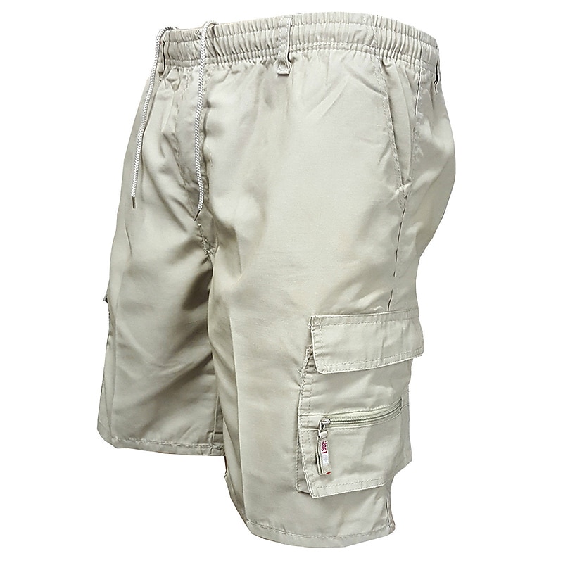 Herre Cargoshorts Shorts Bermudashorts Klapplomme عادي Komfort Pustende utendørs Daglig Ut på byen Mote Gatemote Svart Grønn 2025 - $18.99 –P1