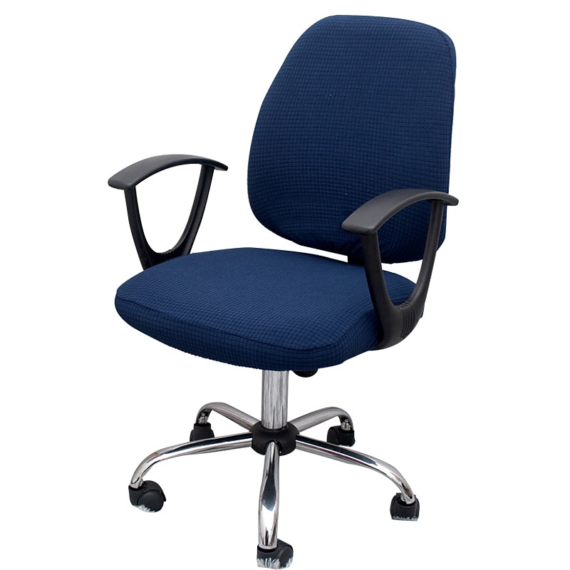 Schonbezug für Computer Bürostuhl elastisch drehbar Gamingsitz Schonbezug elastisch Polarfleece schwarz einfarbig weich strapazierfähig waschbar 2025 - $19.99 –P6