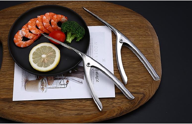 Pinza pela gamberetti in acciaio inossidabile 304 dispositivo aperto per gamberetti pipi gamberetti gadget da cucina per la casa del 2025 a $8.99 –P2