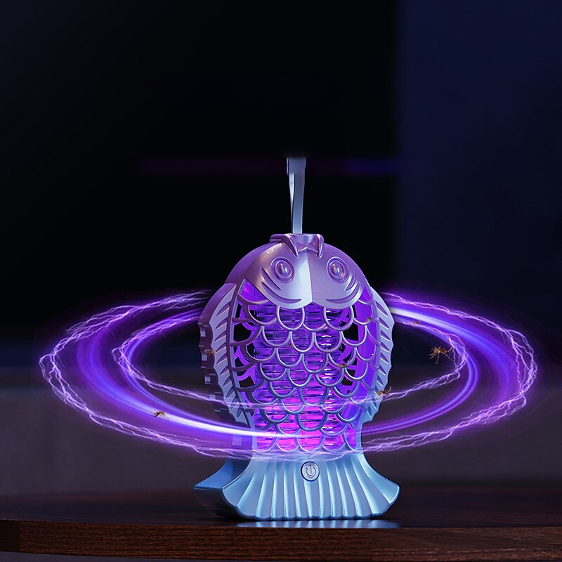 Lámpara uv recargable para matar insectos, lámpara eléctrica silenciosa para matar mosquitos, lámpara led usb portátil para matar insectos 2025 - $32.99 –P3