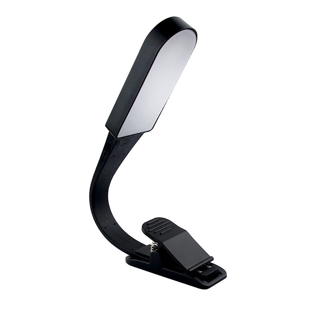 Luz de clip de lectura en el libro, batería negra, recargable, flexible, led, protección ocular, luces de lectura nocturnas, mini lámpara portátil para estudiantes 2025 - $17.99 –P6