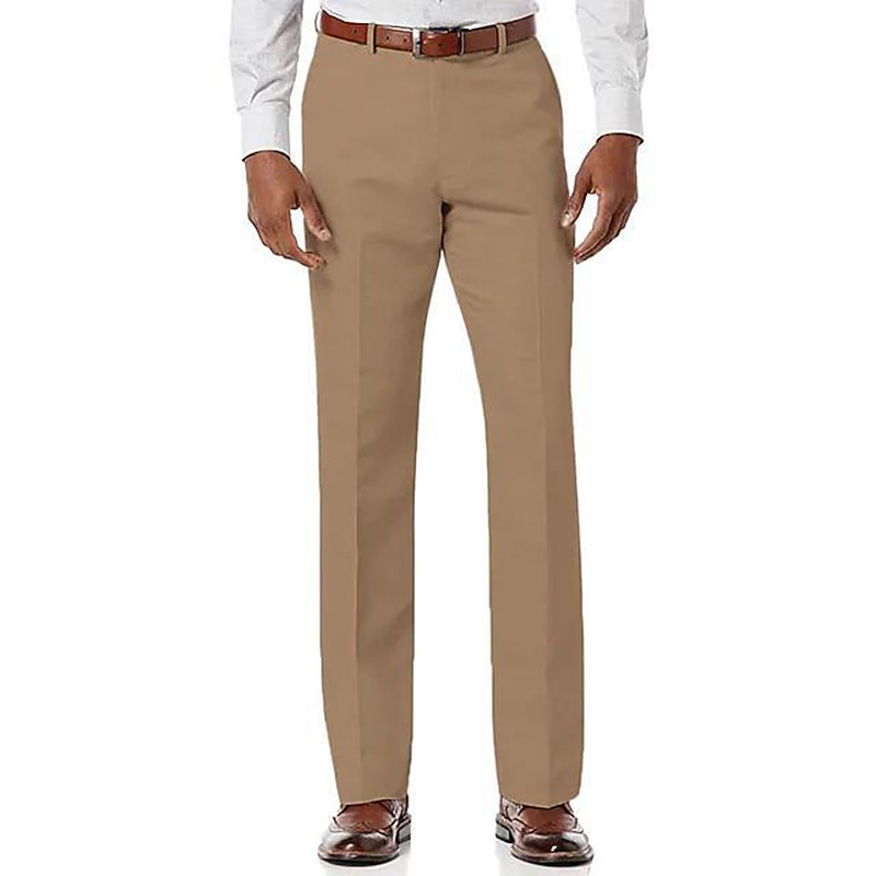 Herren Hose Hosen Freizeithose Tasche Glatt Komfort Atmungsaktiv Outdoor Täglich Ausgehen Modisch Strassenmode Weiß Hellgrün 2026 - $24.99 –P6