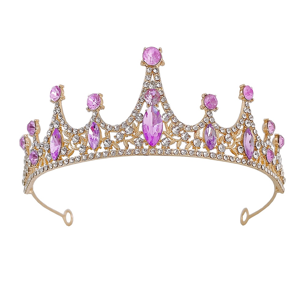 Children's Crown Headwear Flower Children's Crystal Handmade Hair Ornament Girl Crown Princess Birthday Band Stage Performance Photography 2025 - $14.99 –P5