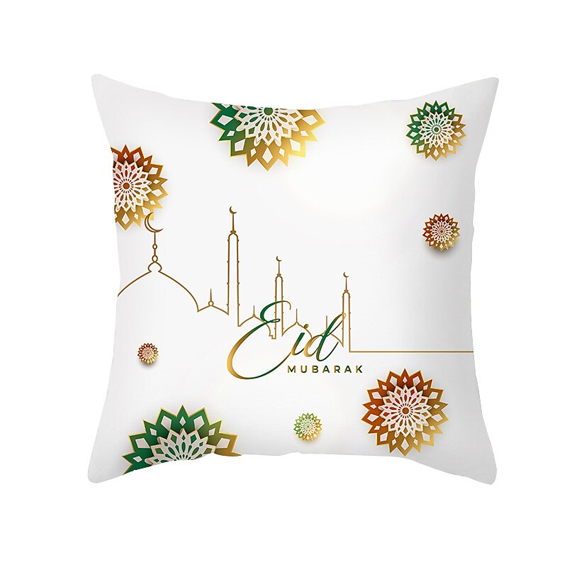 ramadan kareem kuddfodral eid mubarak 1 st mjukt dekorativt fyrkantigt kuddfodral örngott för sovrum vardagsrum soffa soffstol maskintvättbar 2025 - $10.99 –P3