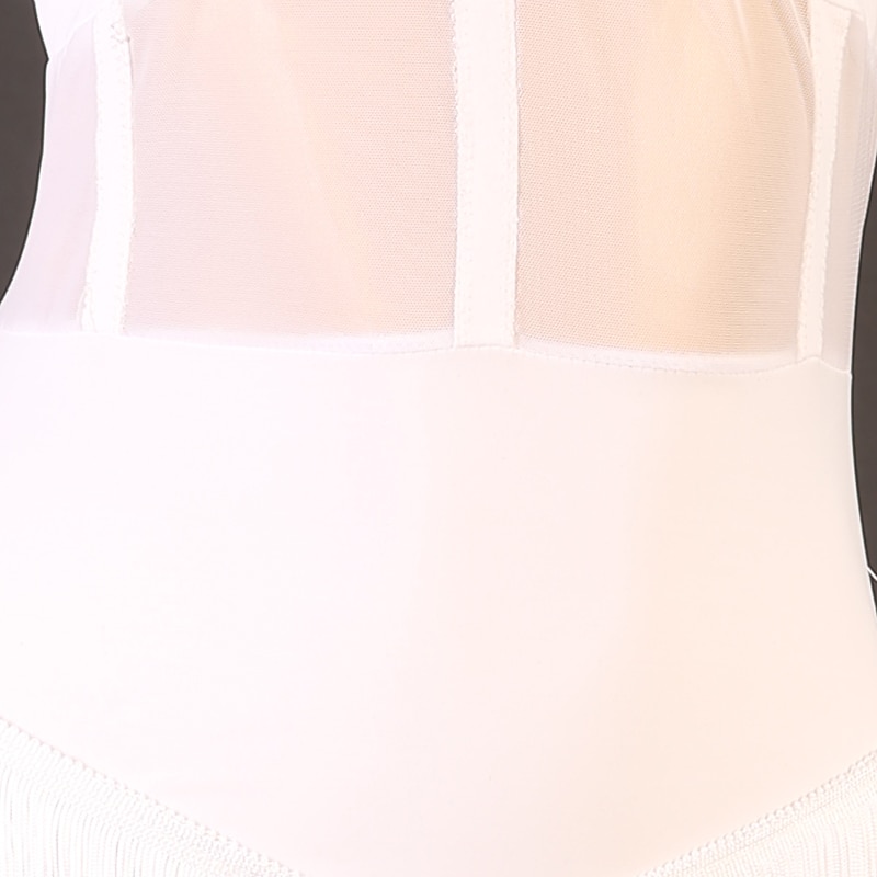 Latijnse dans Latin Salsa Dance Kleding Kwastje Dames Voor meisjes Prestatie Opleiding Mouwloos Hoog Spandex Tule 2025 - $112.99 –P8