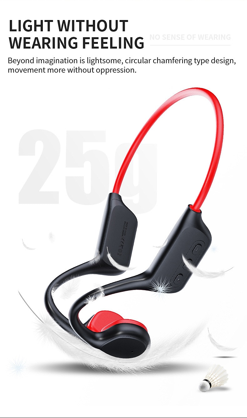 Bone Conduction Bluetooth Earphones - IPX8 Waterproof MP3 Player, 32GB Memory, HiFi Ear-Hook Headphones with Mic for Swimming​ 2025 - $55.99 –P10
