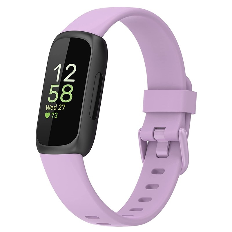 Smart Watch Band Συμβατό με Fitbit Inspire 3 σιλικόνη Εξυπνο ρολόι Λουρί Μεταλλικό κούμπωμα Αδιάβροχη Ρυθμιζόμενο Αθλητικό Μπρασελέ Αντικατάσταση Περικάρπιο 2025 - $11.99 –P9