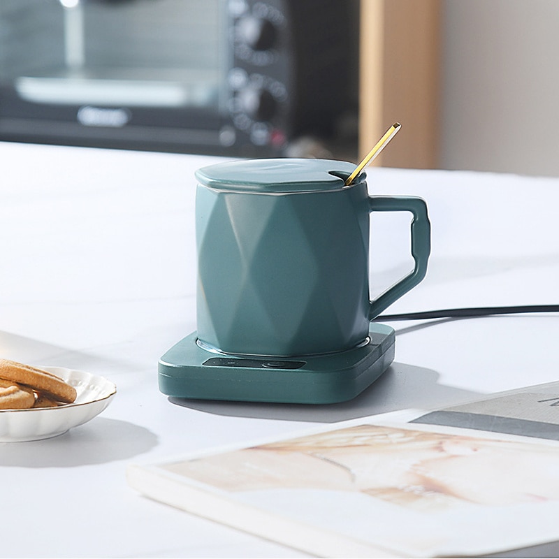 koffiekopje warmer waterdicht smart cup koffiemok warmer onderzetter voor opwarming & verwarming koffie drank melk thee en warme chocolademelk aluminium metalen paneel veilig betrouwbaar 2026 - $16.99 –P3