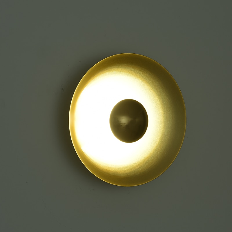 innendørs vegglampe led kobber sirkel design stue soverom metall vegglamper 3000k e26 vegglampe for soverom bad 2025 - $116.99 –P10