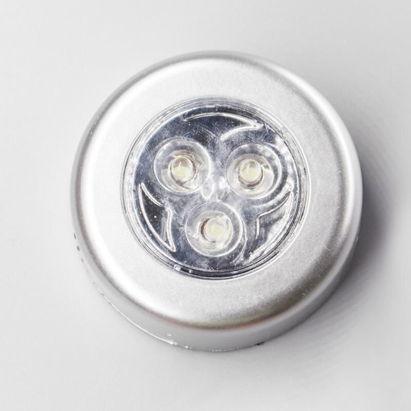 4 szt. awaryjne oświetlenie ścienne 3 led kuchnia pod szafką oświetlenie do szafy z naklejką dotknij lampa dotykowa przestrzeń naklejka bezprzewodowa lampa ścienna szafa sypialnia kuchnia 2025 - $10.49 –P2