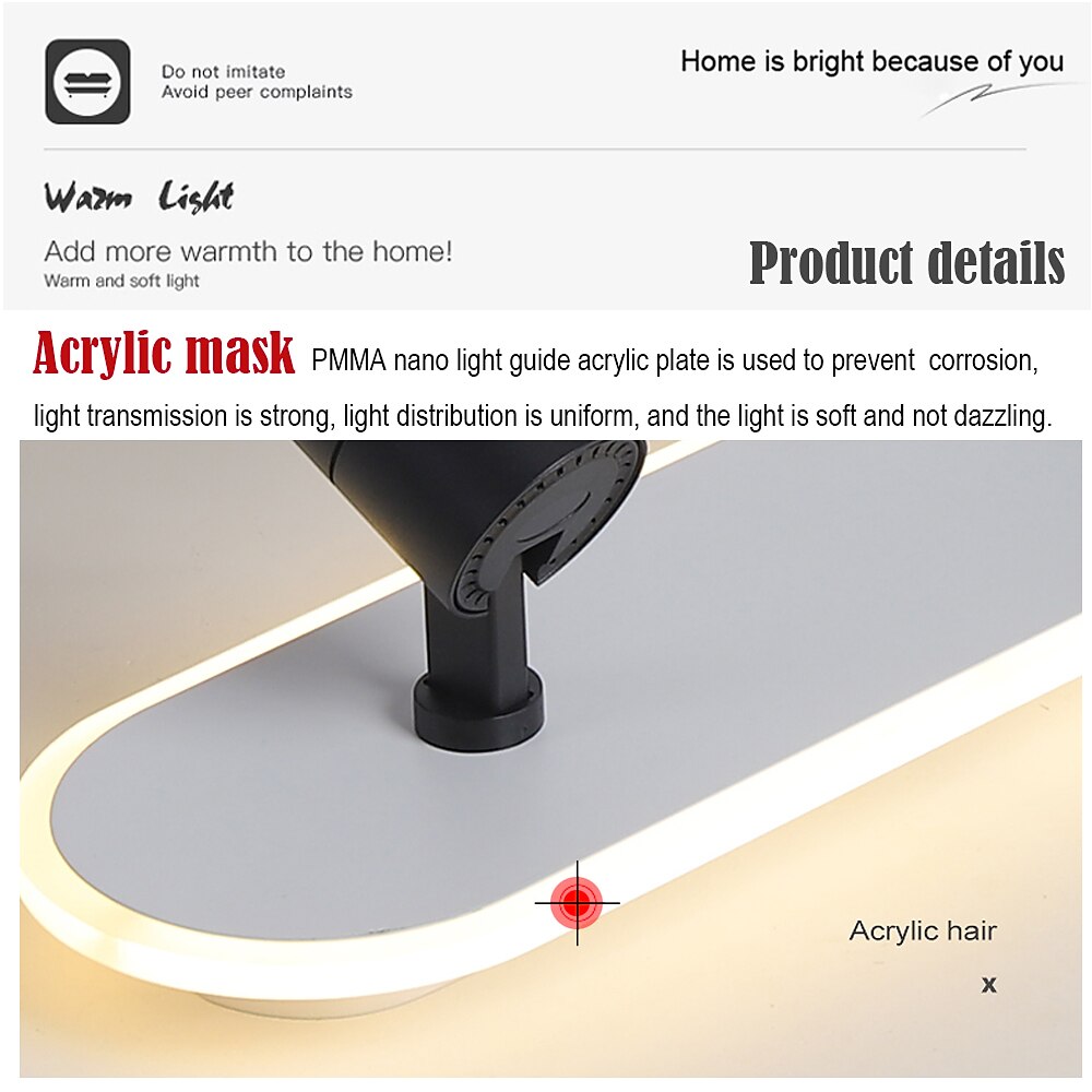 Modern LED Ceiling Lamp 1-2 Lamp Track Lamp Sotlight 80cm 100cm Geometric Ceiling Lamp Dimmable Remote Control Living Room Bedroom Kitchen Dining Room Lamp AC220V 2026 - $264.59 –P7