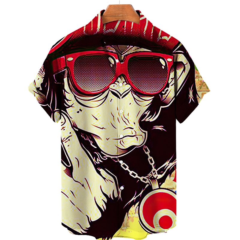 Per uomo Tribale Totem Camicia Camicia hawaiana Camicia Aloha Maniche corte Camicia Collo ripiegabile Di tendenza Streetwear Originale Esterno Strada Informale Giallo Rosso Blu S M L del 2025 a $24.99 –P4