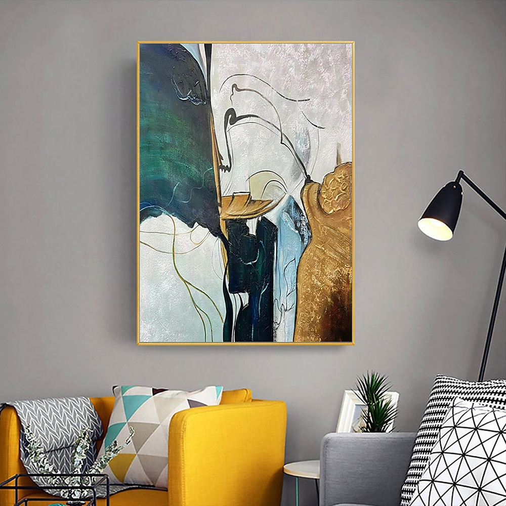 Mintura main guitare peintures à l'huile sur toile mur art décoration moderne abstrait image pour la décoration intérieure roulé sans cadre non étiré peinture de 2025 ? $61.99 –P4