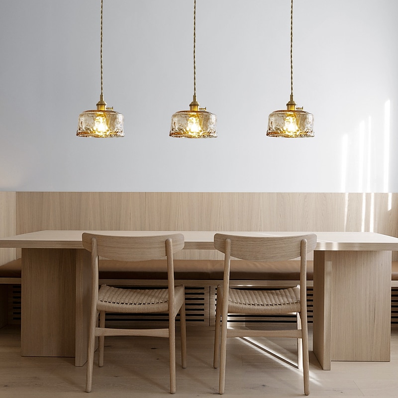 LED Pendant Light Mini Glass Copper Pendant Ceiling Hanging Light with Glass Shade Clear Glass Pendant Lighting for Bedroom Living Dining Room Kitchen 2025 - $148.99 –P3