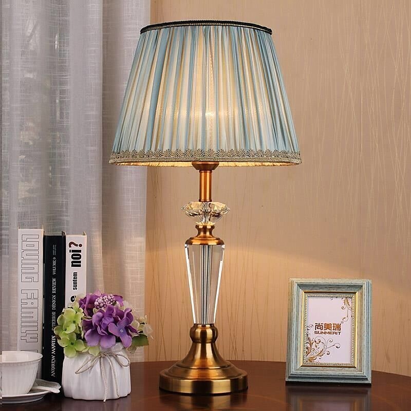 Bedside lamps Multi-shade / Ambient Lamps Crystal / Nordic Style For Living Room / Bedroom Metal Green 2025 - $237.29 –P2