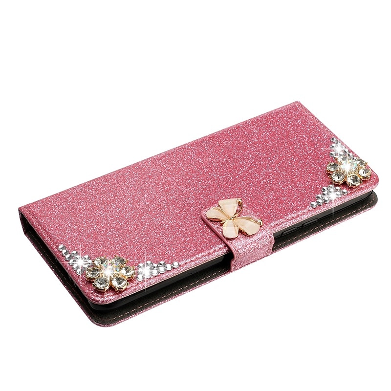 телефон Кейс для Назначение SSamsung Galaxy S23 S22 S21 S20 Plus Ultra A54 A34 A14 A73 A53 A33 A23 A13 S25 Ультра Кошелек для карт Стразы Кошелек Полная защита тела Сияние и блеск Хрустальный алмаз 2025 - $20.99 –P3