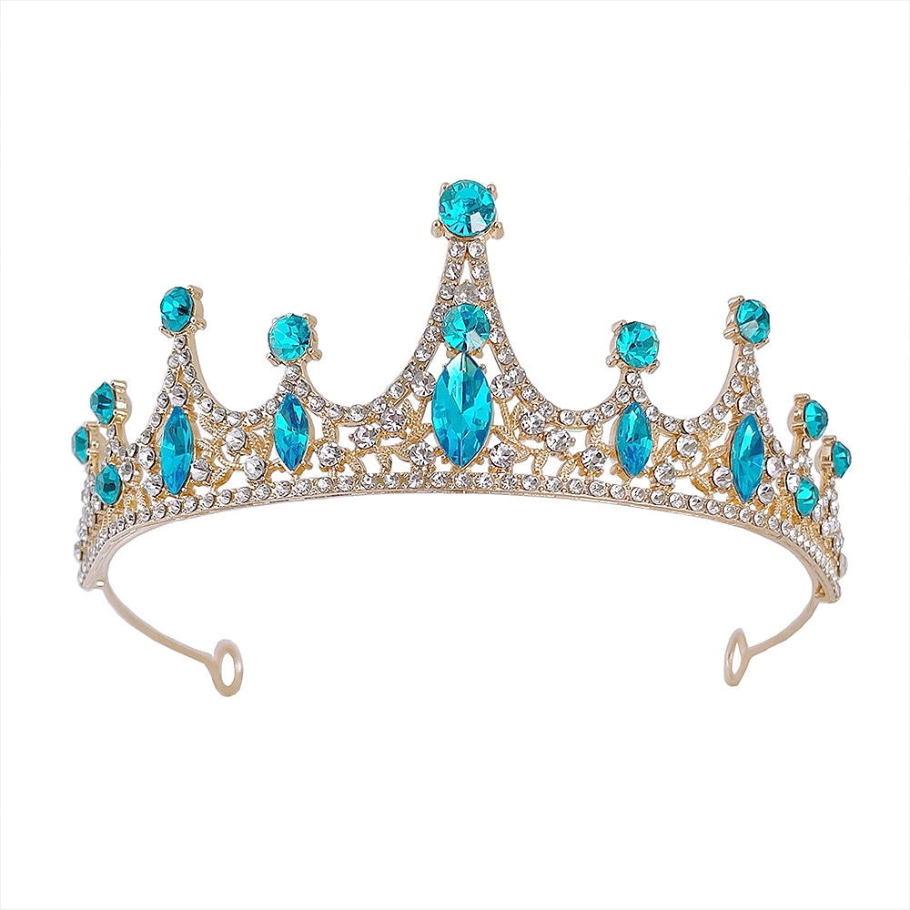 Children's Crown Headwear Flower Children's Crystal Handmade Hair Ornament Girl Crown Princess Birthday Band Stage Performance Photography 2025 - $14.99 –P10