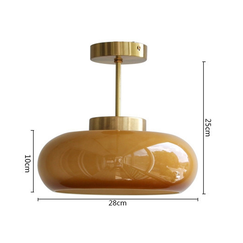 luzes de teto vintage, lustre de vidro retrô, lustre de montagem embutida, jantar lustre de latão exclusivo de 2026 por $214.49 –P6