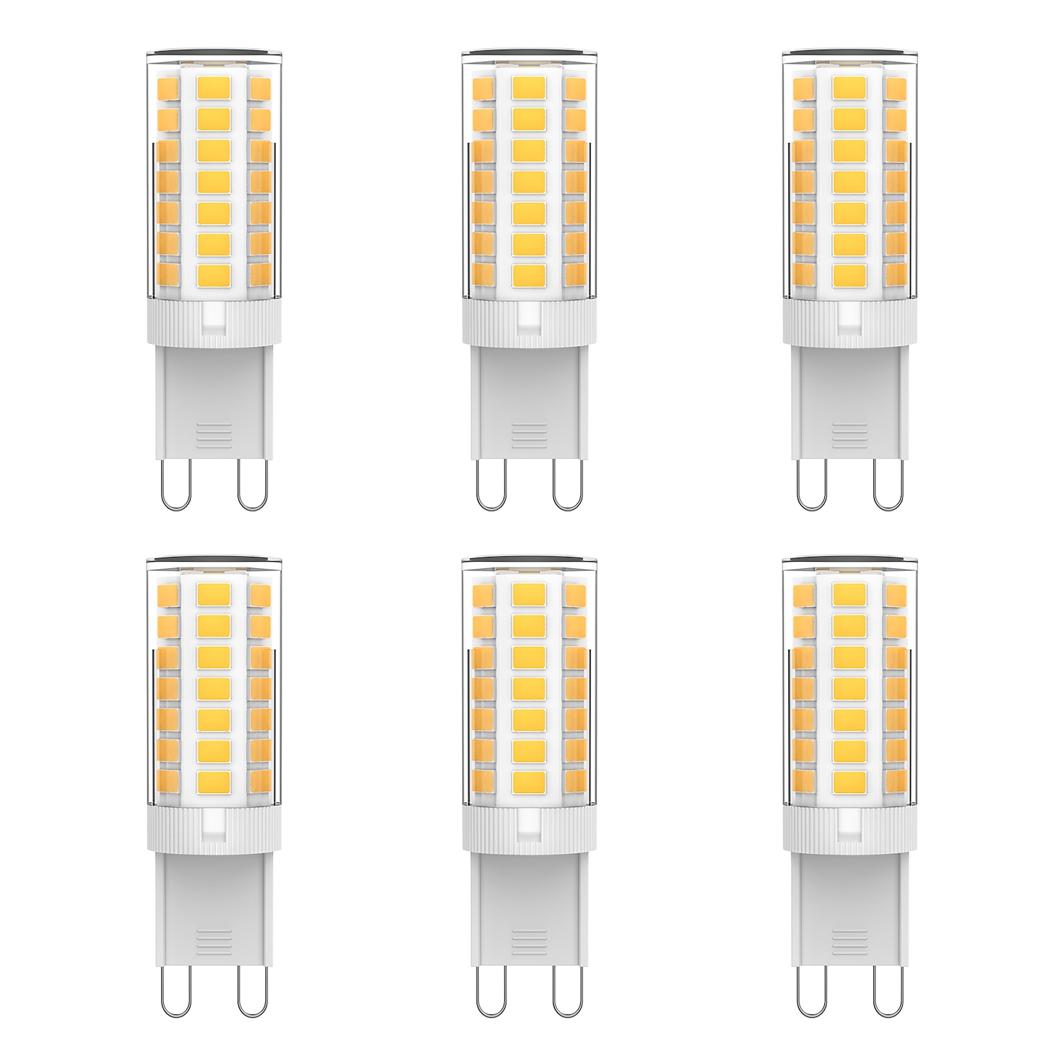 6pcs 3 W LED Candle Lights LED Corn Lights 400 lm G9 T 45 LED Beads SMD 2835 110-130 V 200-240 V 2025 - $17.49 –P1